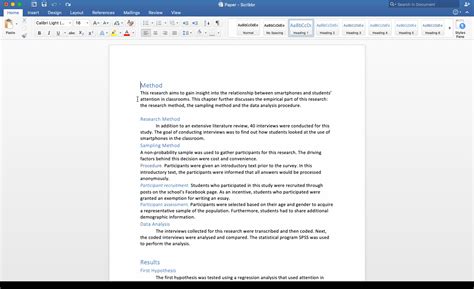 example of apa style paper with headings Doc