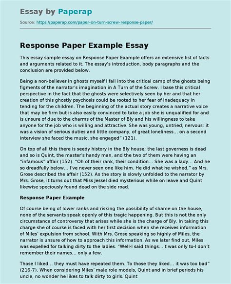 example of reaction paper essays PDF