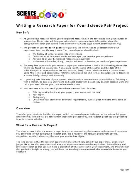 example of science fair research paper Kindle Editon