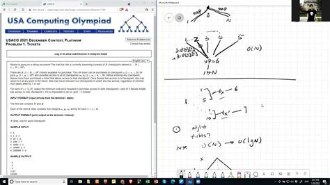 example usaco platinium problem
