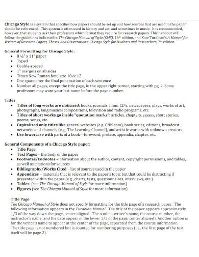 examples of chicago style papers PDF