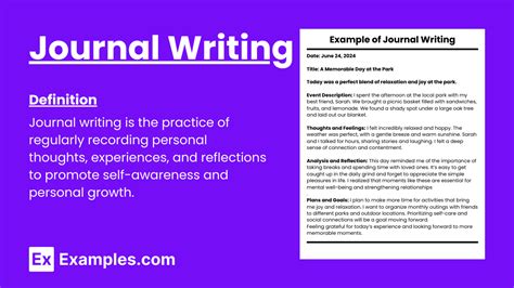examples of journal writing PDF