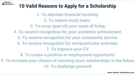 examples of reasons for applying for a scholarship