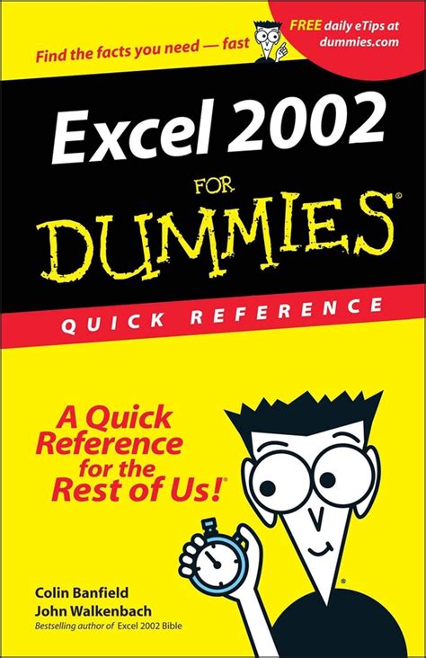 excel 2002 for dummies Kindle Editon