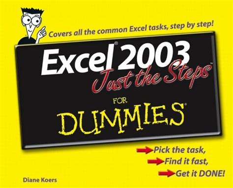 excel 2003 just the steps for dummies Doc