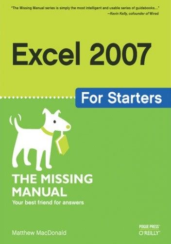 excel 2007 for starters the missing manual Kindle Editon