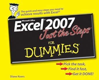 excel 2007 just the steps for dummies Doc