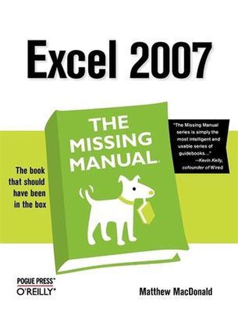 excel 2007 the missing manual download Epub