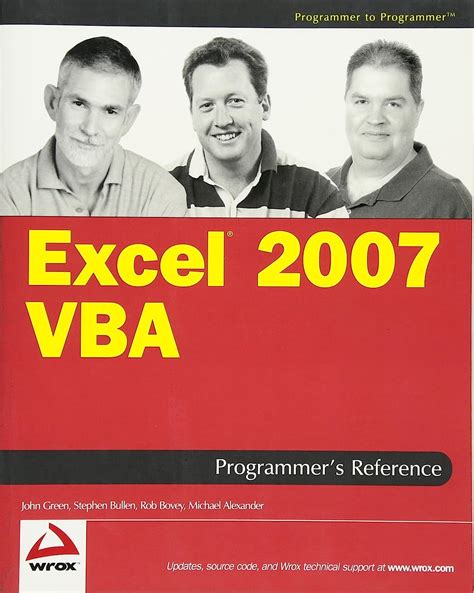 excel 2007 vba programmers reference Kindle Editon