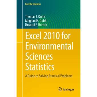 excel 2010 environmental sciences statistics Reader