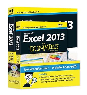 excel 2013 for dummies book dvd bundle Epub