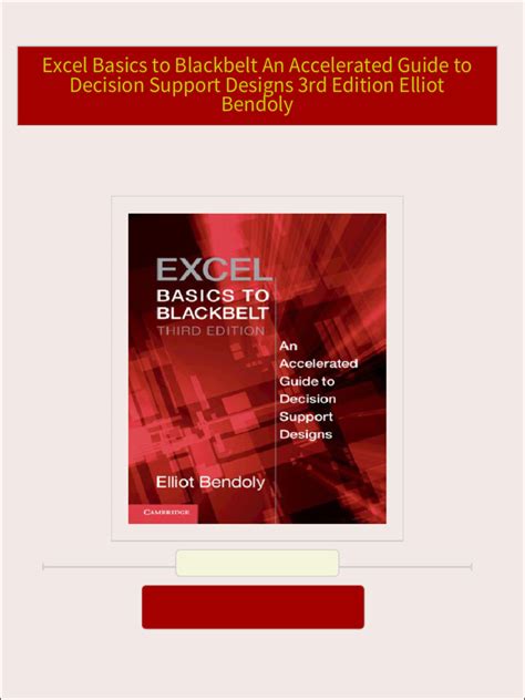 excel basics to blackbelt an accelerated guide decision support designs 2nd edition Epub