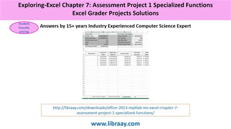 excel ch 7 grader project answers Epub