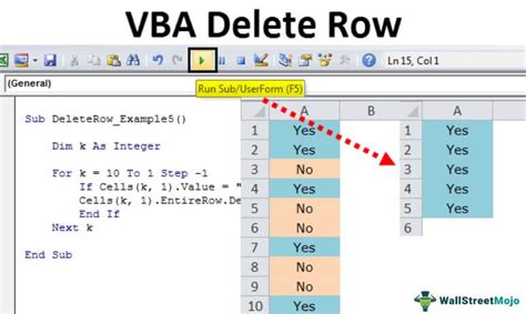 Excel Delete Rows Vba