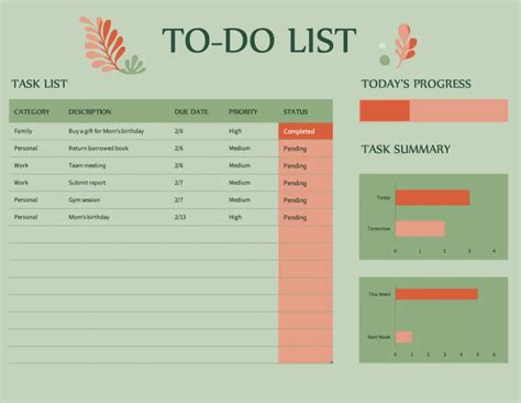Excel To Do Checklist Template