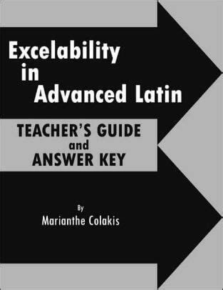 excelability in advanced latin answer key Doc