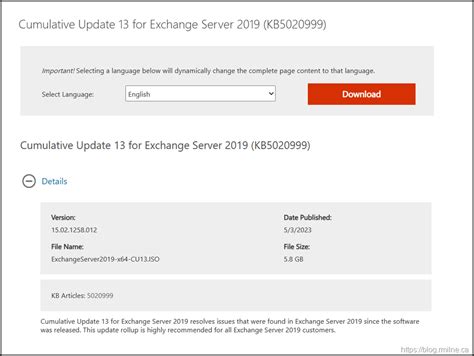 Exchange 2019 Cu 13