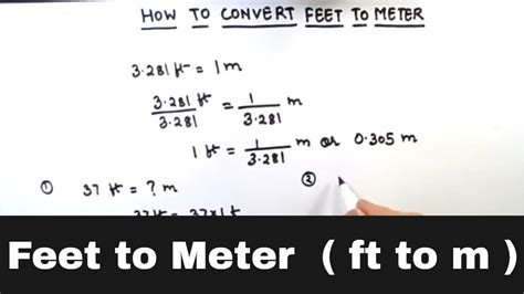 exchange meter to feet