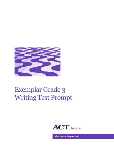 exemplar writing test items act aspire Doc