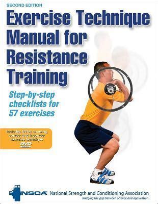 exercise technique manual for resistance training 2nd edition PDF