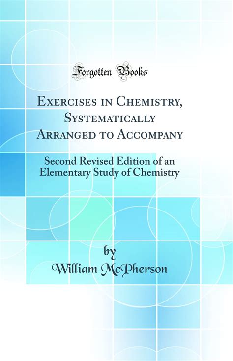 exercises chemistry systematically arranged accompany Epub