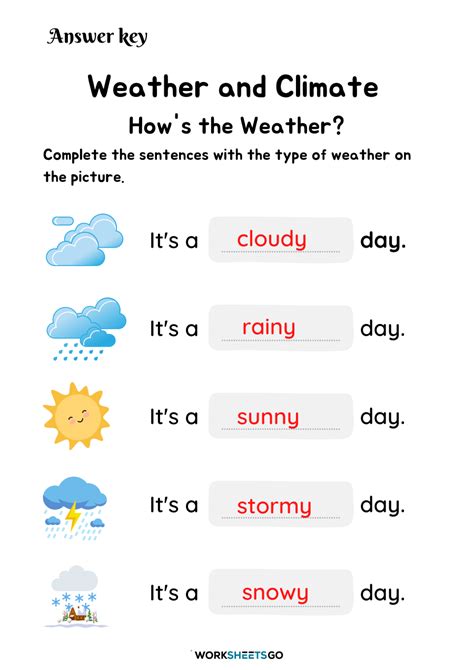 exercises for weather and climate answer key PDF