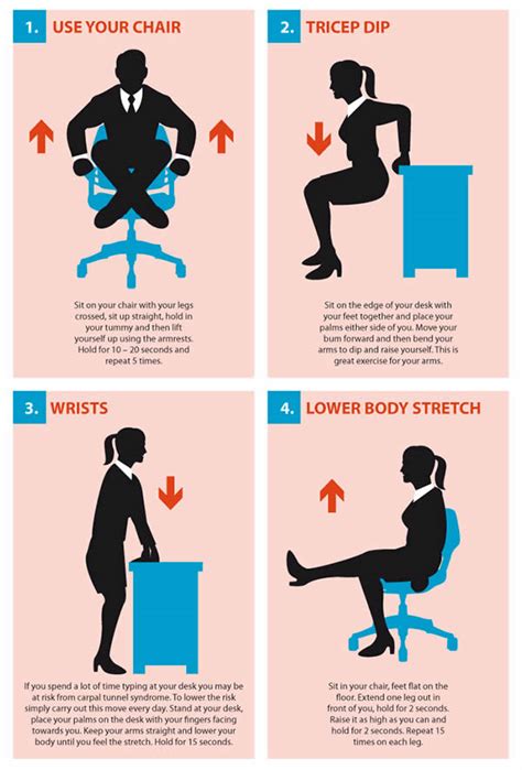 exercises to do when sitting at your desk