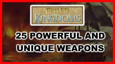 exiled kingdoms weapon codes