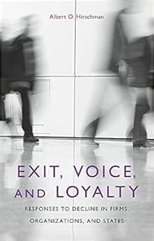 exit voice and loyalty responses to decline in firms organizations and states PDF