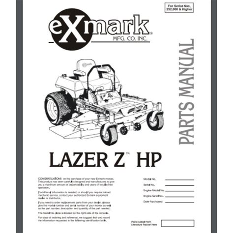 exmark lazer z engine manual Doc