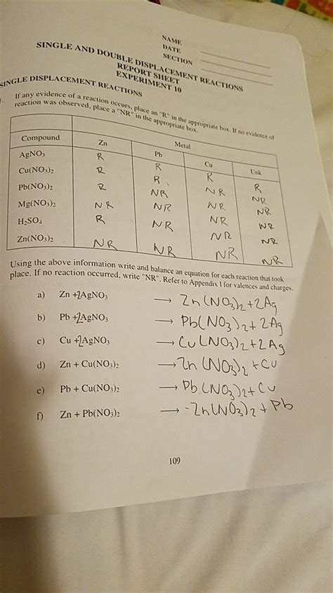 experiment 12 double replacement reactions with answers Kindle Editon