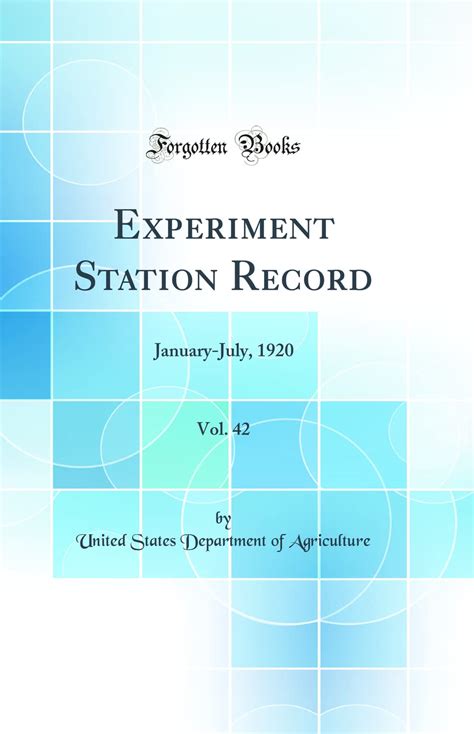 experiment station record classic reprint Kindle Editon