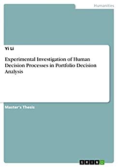 experimental investigation decision processes portfolio Doc