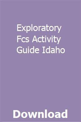 exploratory fcs activity guide idaho Doc