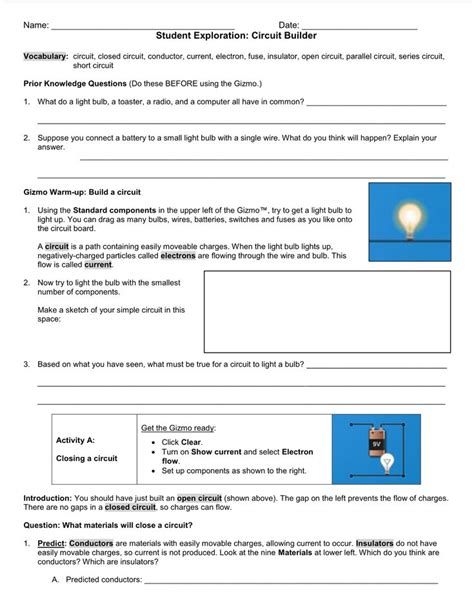 explorelearning circuits gizmo answer key Epub