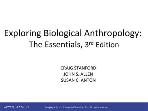 exploring biological anthropology the essentials 3rd edition Doc