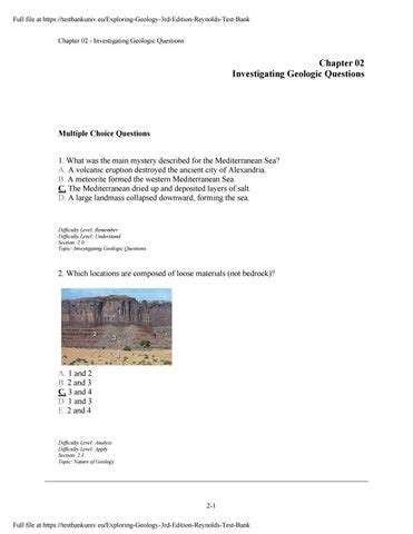 exploring geology 3rd edition answer key Kindle Editon