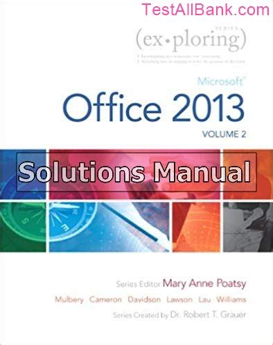 exploring microsoft office 2013 volume 2 PDF