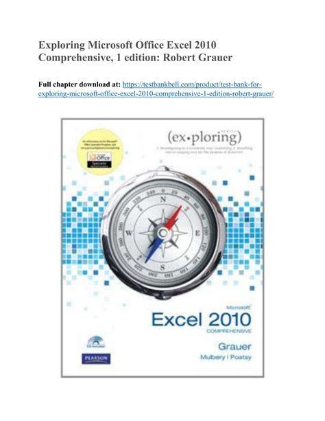 exploring microsoft office excel 2010 comprehensive Ebook PDF