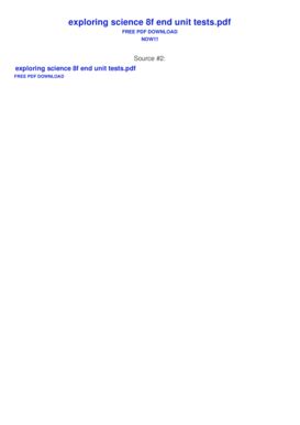 exploring science 8f end of unit test pdf Epub