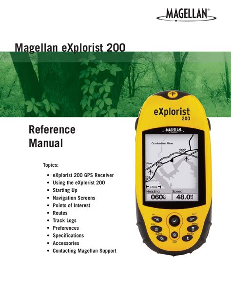 explorist 200 magellan user manual PDF
