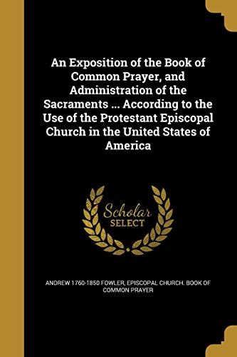 exposition book common prayer administration Reader