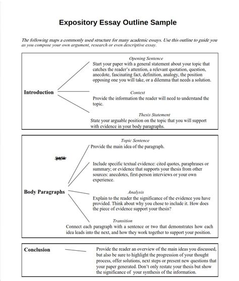 expository research paper outline Epub