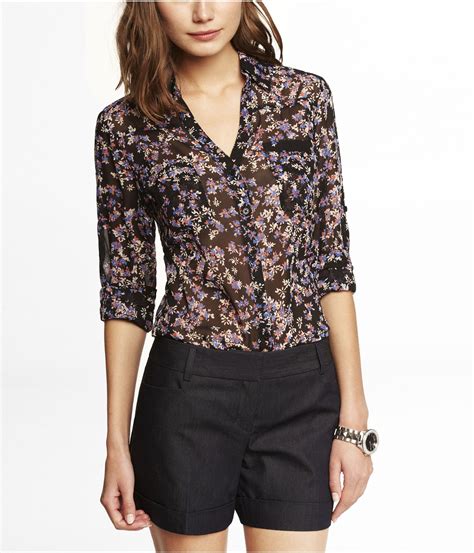 express floral shirt