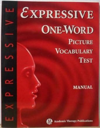 expressive one word picture vocabulary test manual PDF