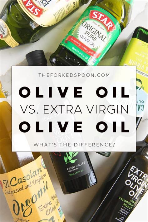 extra virgin olive oil vs pure olive oil