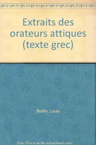 extraits des orateurs attiques texte grec Reader