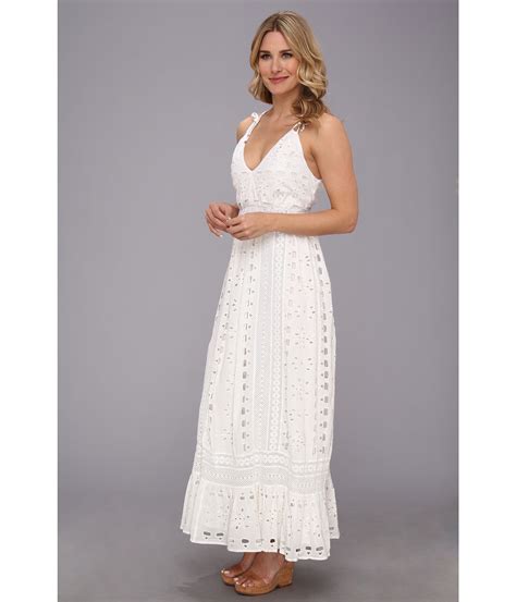 eyelet maxi dress