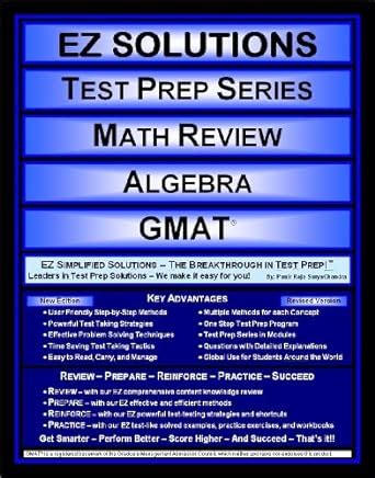 ez solutions test prep series math review algebra gmat edition updated version revised 2015 Kindle Editon