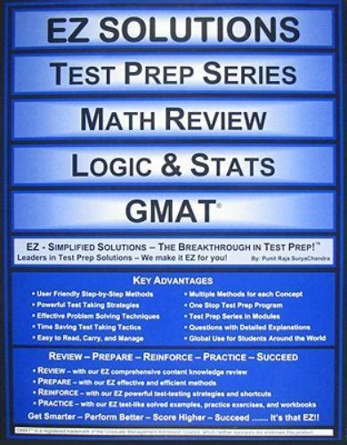 ez solutions test prep series math review logic and stats gmat Kindle Editon